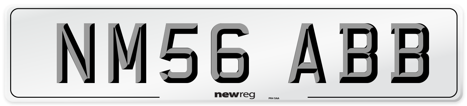NM56 ABB Number Plate from New Reg